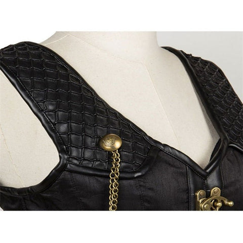 Gothic Corset Steampunk Bustier Top for Women - Perfect for Photography and Cosplay - Coscosmos