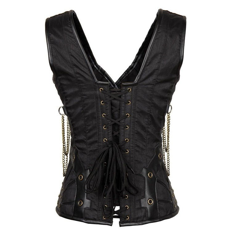 Gothic Corset Steampunk Bustier Top for Women - Perfect for Photography and Cosplay - Coscosmos