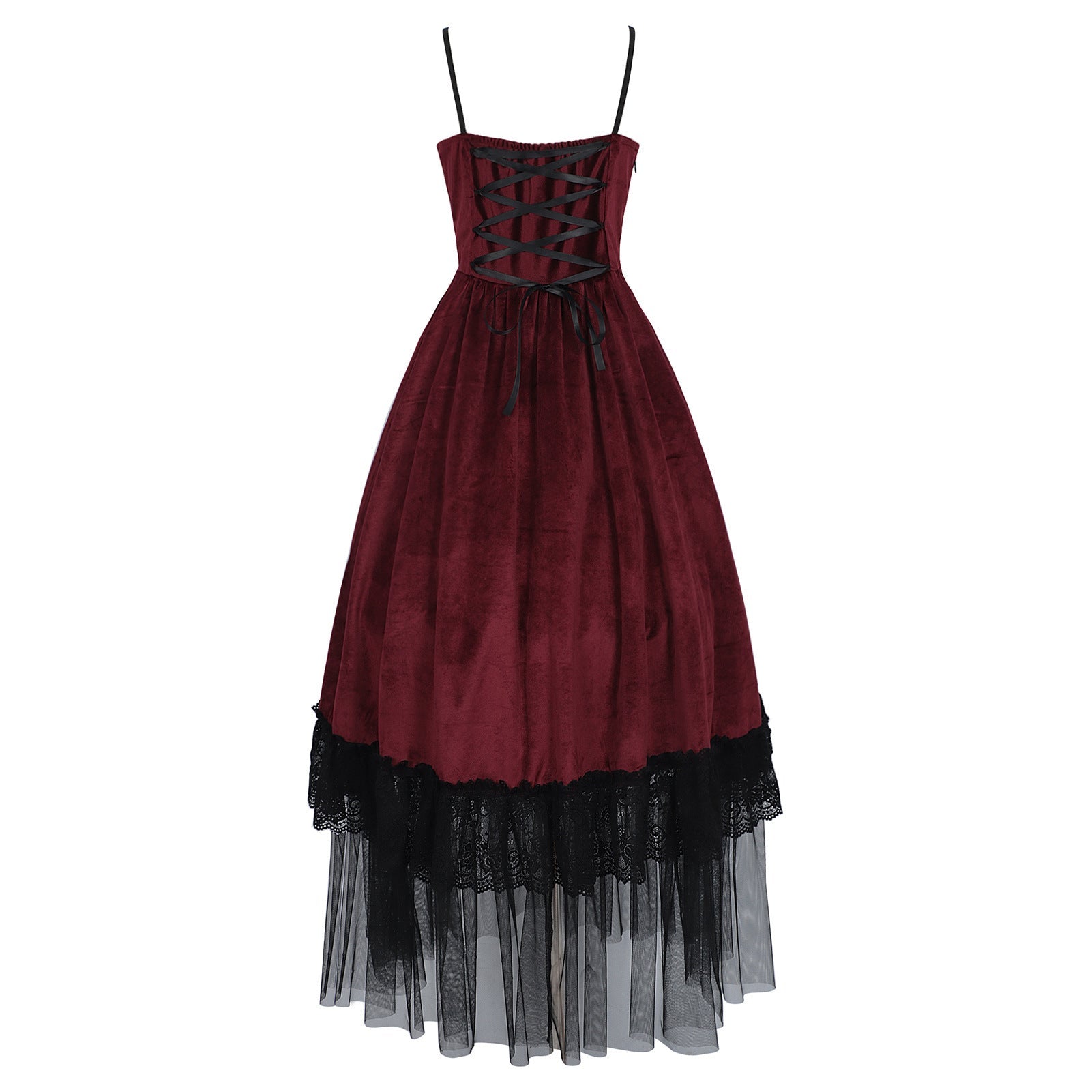 Gothic Dark Fantasy Vampire Duchess Cosplay Costume for Halloween Party Role Play - Coscosmos
