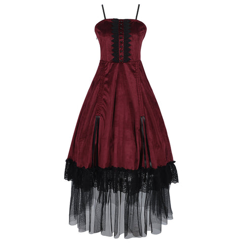 Gothic Dark Fantasy Vampire Duchess Cosplay Costume for Halloween Party Role Play - Coscosmos