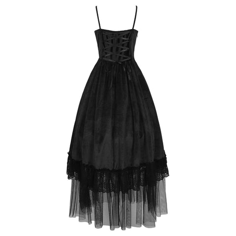 Gothic Dark Fantasy Vampire Duchess Cosplay Costume for Halloween Party Role Play - Coscosmos