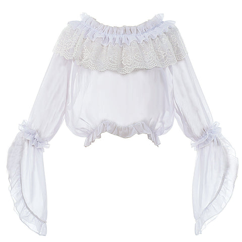 Gothic Lolita Dark Slimming Halloween Long Sleeve Bustier Innerwear for Cosplay - Coscosmos