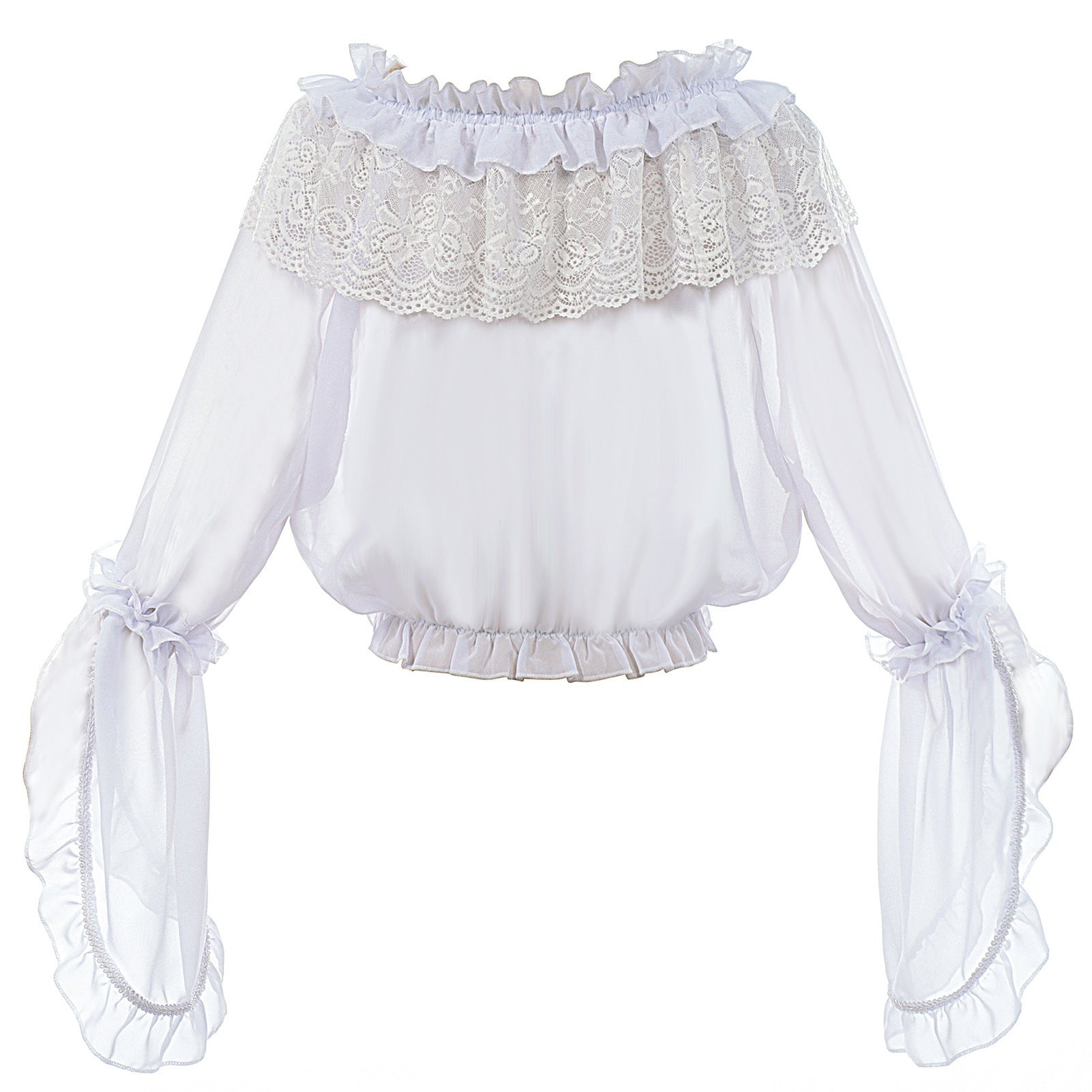 Gothic Lolita Dark Slimming Halloween Long Sleeve Bustier Innerwear for Cosplay - Coscosmos