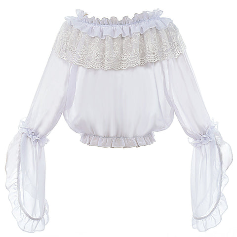 Gothic Lolita Dark Slimming Halloween Long Sleeve Bustier Innerwear for Cosplay - Coscosmos