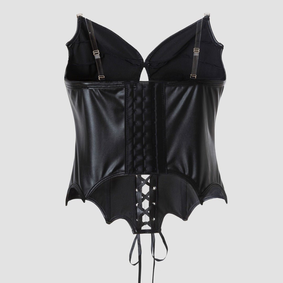 Gothic Punk 3 Styles Printed PU Boned Corsage Cami Top - Coscosmos