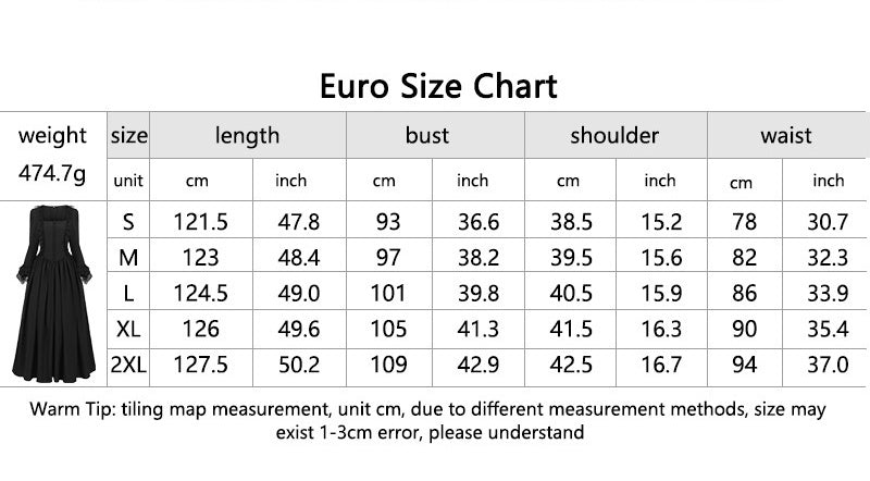 Gothic Retro Square - Neck Flared Sleeve Lace Maxi Dress - Coscosmos