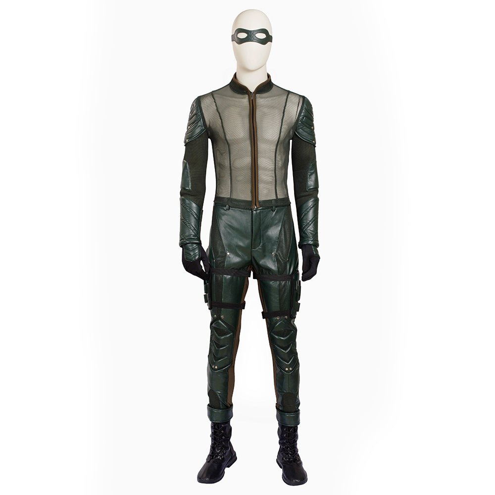 Green Arrow Season 5 Oliver Queen Cosplay Costume - High Quality TV Series Outfit - Coscosmos