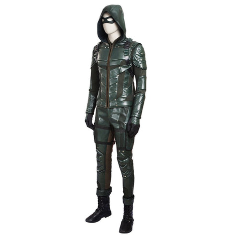 Green Arrow Season 5 Oliver Queen Cosplay Costume - High Quality TV Series Outfit - Coscosmos