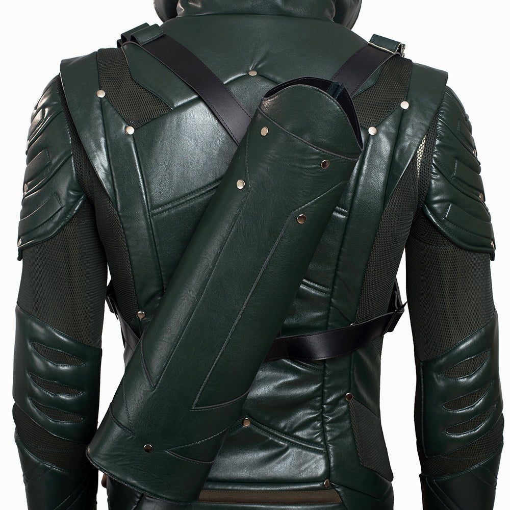 Green Arrow Season 5 Oliver Queen Cosplay Costume - High Quality TV Series Outfit - Coscosmos