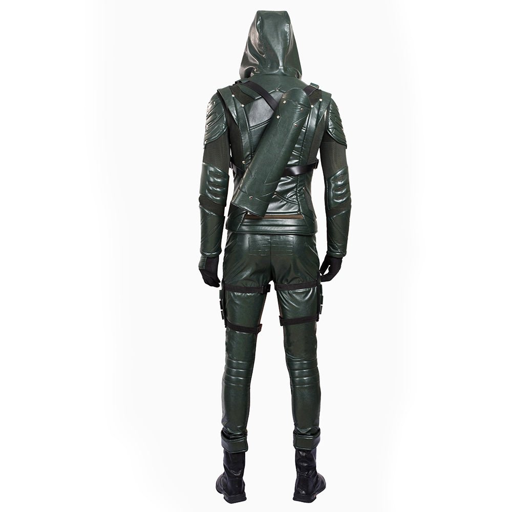Green Arrow Season 5 Oliver Queen Cosplay Costume - High Quality TV Series Outfit - Coscosmos