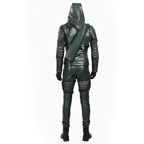 Green Arrow Season 5 Oliver Queen Cosplay Costume - High Quality TV Series Outfit - Coscosmos