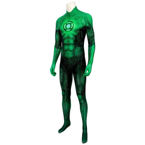 Green Lantern Hal Jordan Printed Jumpsuit Cosplay Costume for Halloween - Coscosmos