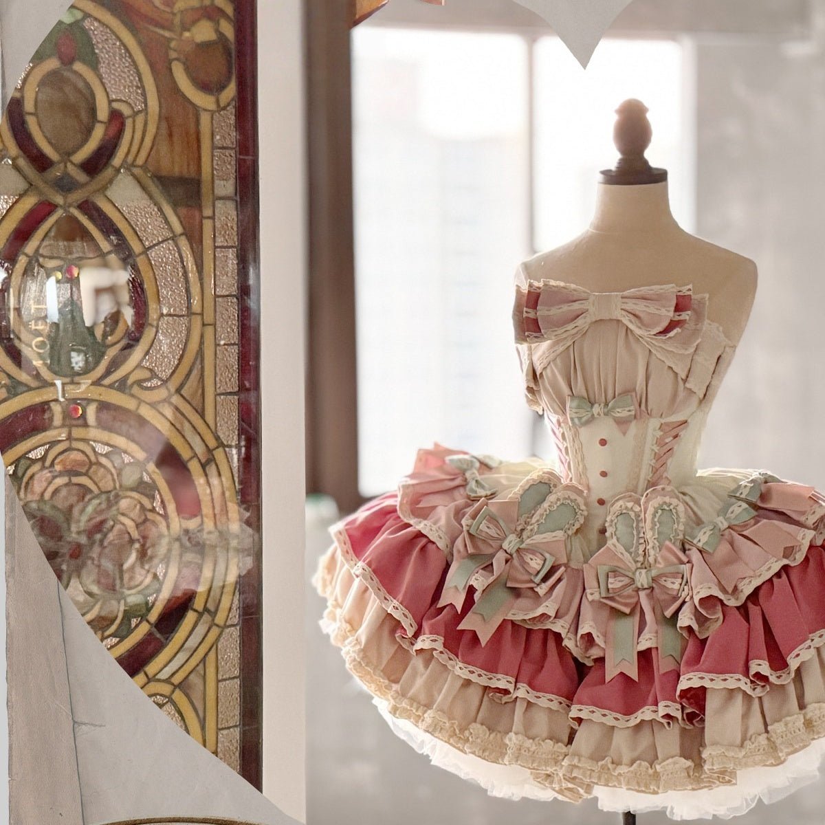 Green,Pink Rabbit Off - the - Shoulder Feather Sequin Mini Dress - Elegant Mesh Tube Top Gown for Birthday Party, Performance Costume & Celebrity Stage Wear - Coscosmos