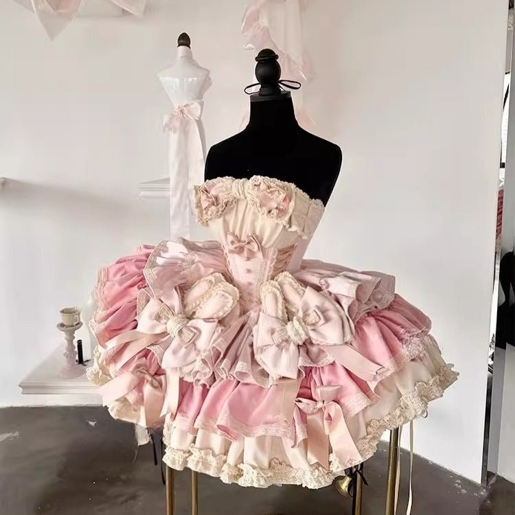 Green,Pink Rabbit Off - the - Shoulder Feather Sequin Mini Dress - Elegant Mesh Tube Top Gown for Birthday Party, Performance Costume & Celebrity Stage Wear - Coscosmos