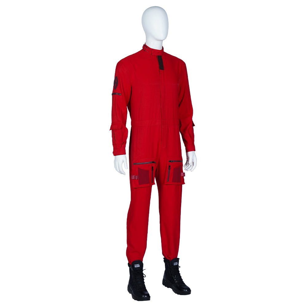 Guardians of the Galaxy 3 Peter Quill Red Jumpsuit - Official Star - Lord Cosplay Costume - Coscosmos