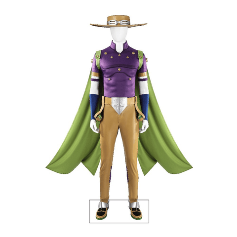 Gyro Zeppeli Cosplay Costume JoJo’s Bizarre Adventure Steel Ball Run Anime Outfit - Coscosmos