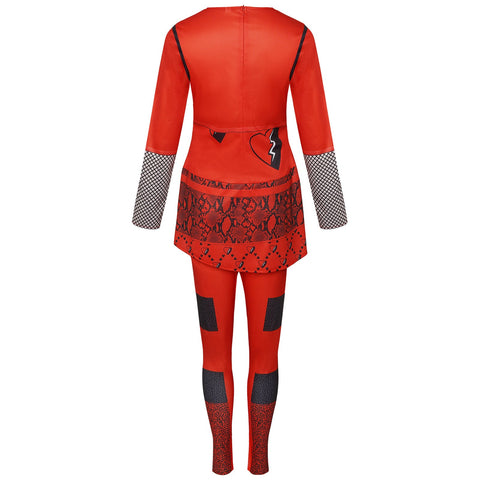 Halloween Descendants 4 Red Princess Dress Cosplay Costume - Coscosmos