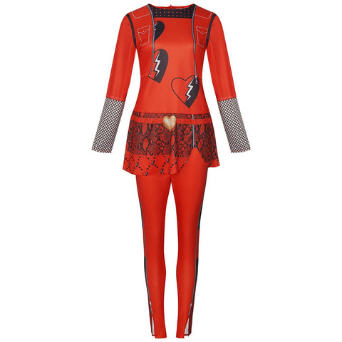 Halloween Descendants 4 Red Princess Dress Cosplay Costume - Coscosmos