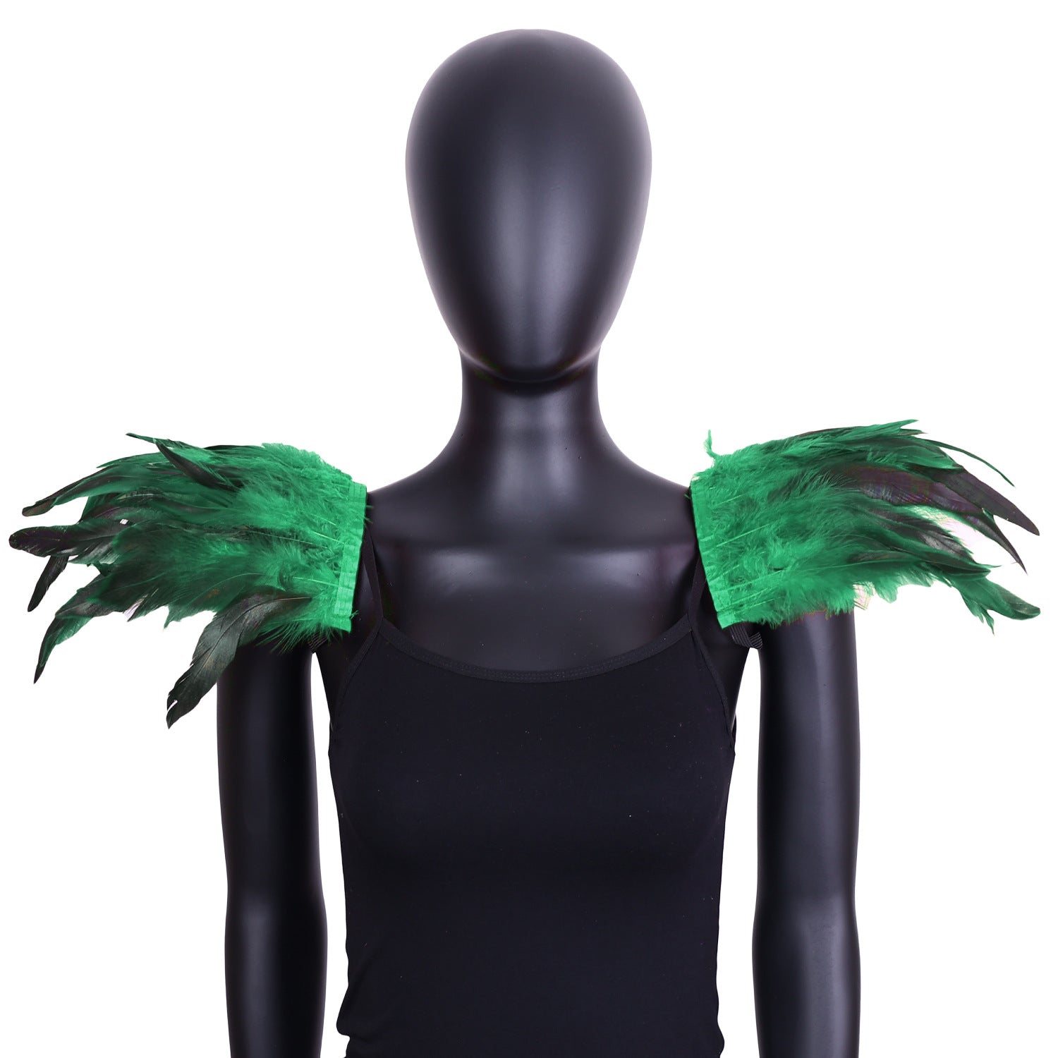 Halloween Feather Shoulder Cape Gothic Role - Play Accessory for Cosplay - Coscosmos