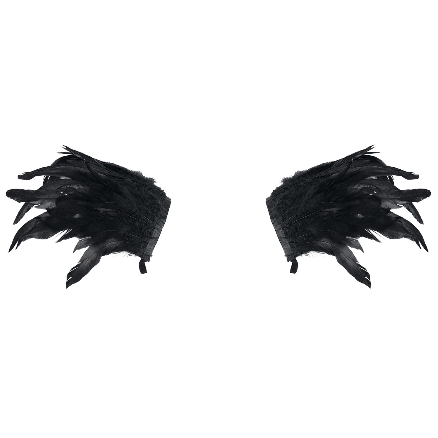 Halloween Feather Shoulder Cape Gothic Role - Play Accessory for Cosplay - Coscosmos