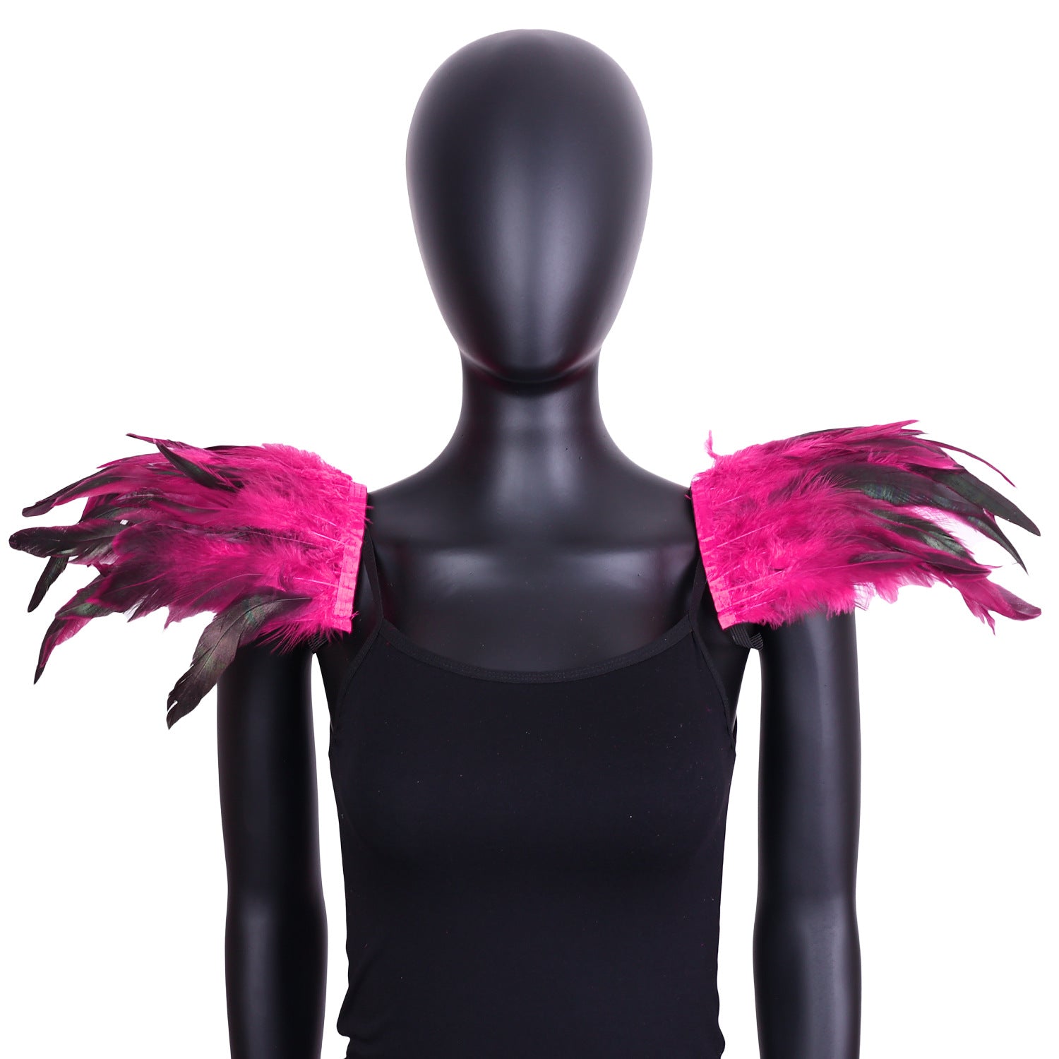 Halloween Feather Shoulder Cape Gothic Role - Play Accessory for Cosplay - Coscosmos