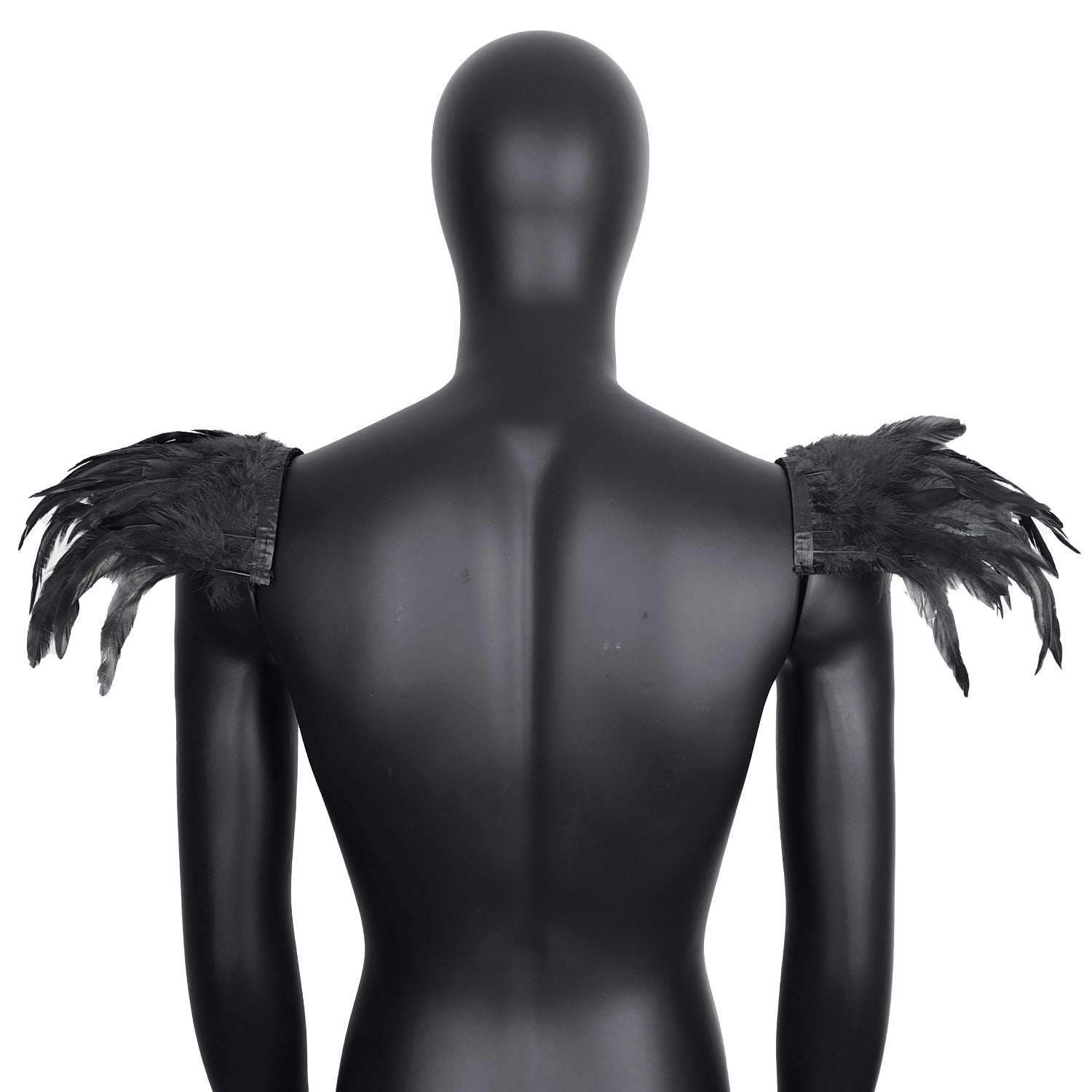 Halloween Feather Shoulder Cape Gothic Role - Play Accessory for Cosplay - Coscosmos