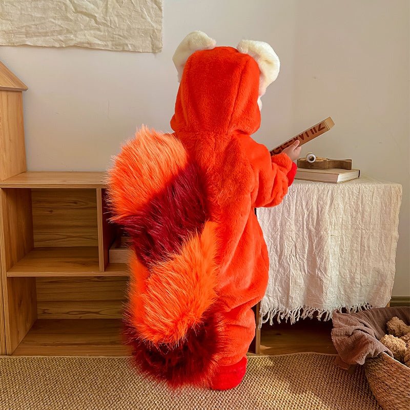 Halloween Kids Costume Lina Belle Little Bear Mei Mei Jumpsuit Fox Tail Cosplay Outfit - Coscosmos