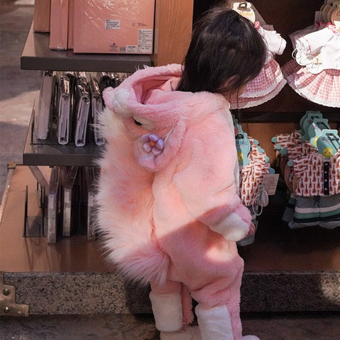 Halloween Kids Costume Lina Belle Little Bear Mei Mei Jumpsuit Fox Tail Cosplay Outfit - Coscosmos