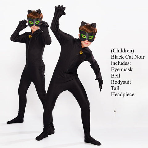 Halloween Ladybug & Cat Noir Costume for Kids - Adorable Ladybug Onesie - Coscosmos