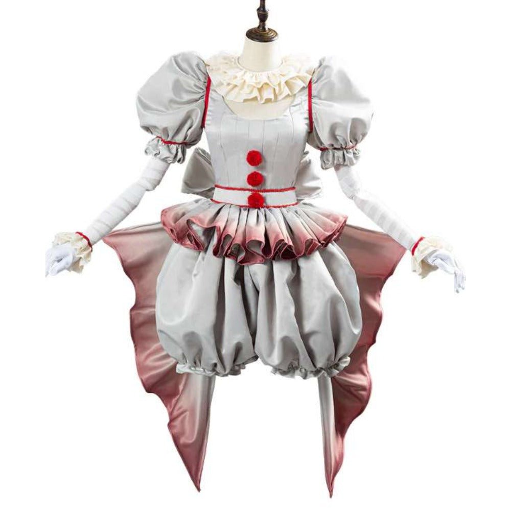 Halloween Pennywise Cosplay Costume - IT Chapter Two Clown Outfit - Coscosmos