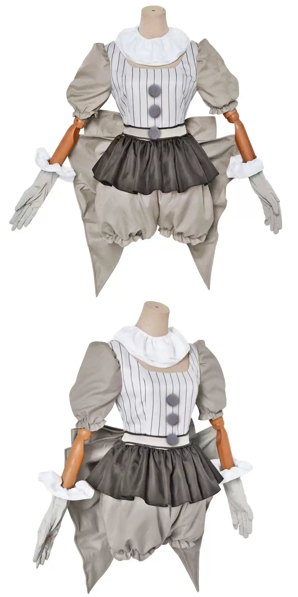 Halloween Pennywise Cosplay Costume - IT Chapter Two Clown Outfit - Coscosmos