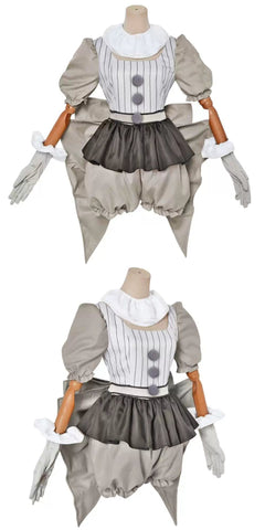 Halloween Pennywise Cosplay Costume - IT Chapter Two Clown Outfit - Coscosmos