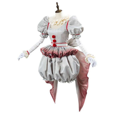 Halloween Pennywise Cosplay Costume - IT Chapter Two Clown Outfit - Coscosmos