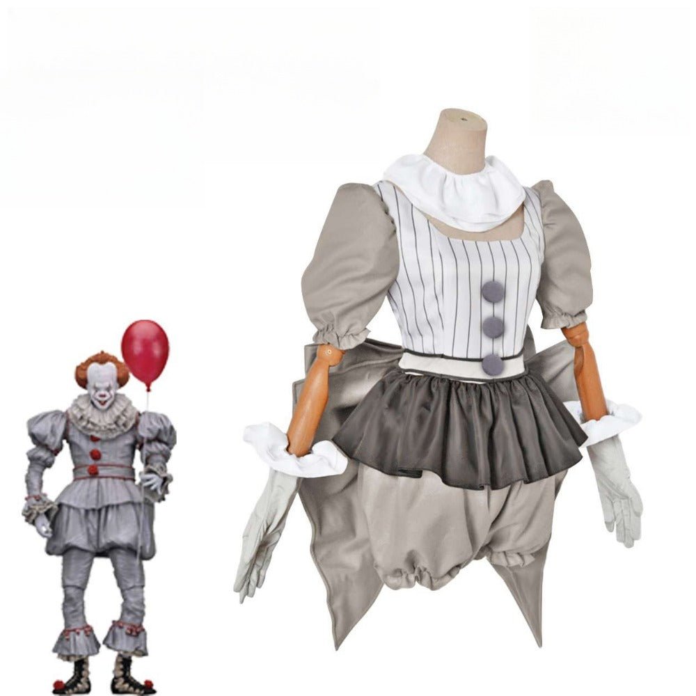 Halloween Pennywise Cosplay Costume - IT Chapter Two Clown Outfit - Coscosmos