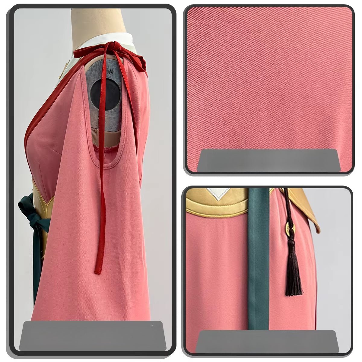 Haruno Sakura Cosplay Costume - Naruto Shippuden Akatsuki Pink Hair Ninja Uniform Full Set - Coscosmos