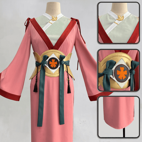 Haruno Sakura Cosplay Costume - Naruto Shippuden Akatsuki Pink Hair Ninja Uniform Full Set - Coscosmos