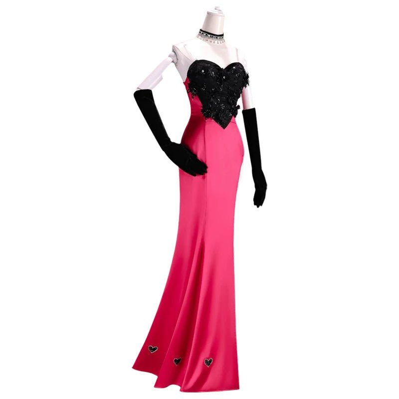 Hazbin Hotel Angel Dust Formal Dress Set Cosplay Costume - Coscosmos