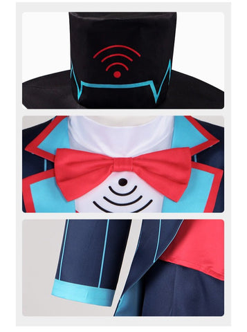 Hazbin Hotel Vox Cosplay Costume - Full Set TV Demon Suit for Halloween Role Play - Coscosmos