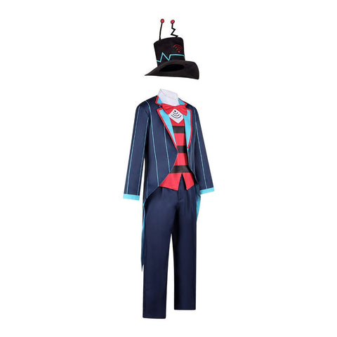 Hazbin Hotel Vox Cosplay Costume - Full Set TV Demon Suit for Halloween Role Play - Coscosmos