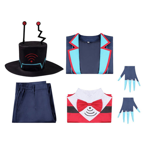Hazbin Hotel Vox Cosplay Costume - Full Set TV Demon Suit for Halloween Role Play - Coscosmos