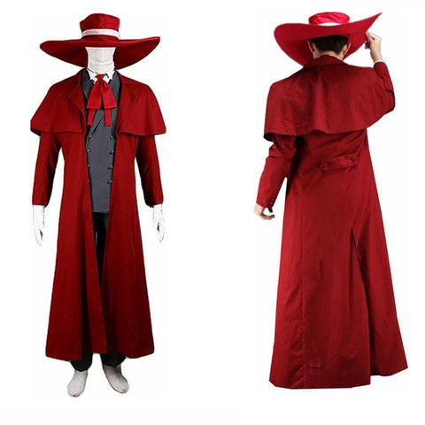 Hellsing Alucard Cosplay Costume Set – Premium Royal Order of Protestant Knights Outfit for Anime Cosplayers, Halloween, and Stage Performance - Coscosmos