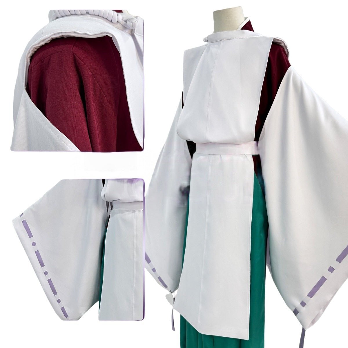 Hikago Costume: Fujiwara no Sai Waitress Attire - God's Move Heian - era Hunter Outfit Full Set - Coscosmos