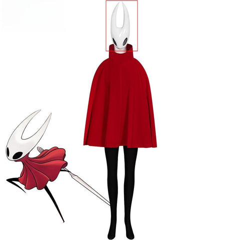 Hollow Knight: Hornet Cosplay Costume - Red Silk Song Game Halloween Outfit Full Set - Coscosmos