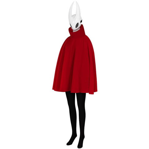 Hollow Knight: Hornet Cosplay Costume - Red Silk Song Game Halloween Outfit Full Set - Coscosmos