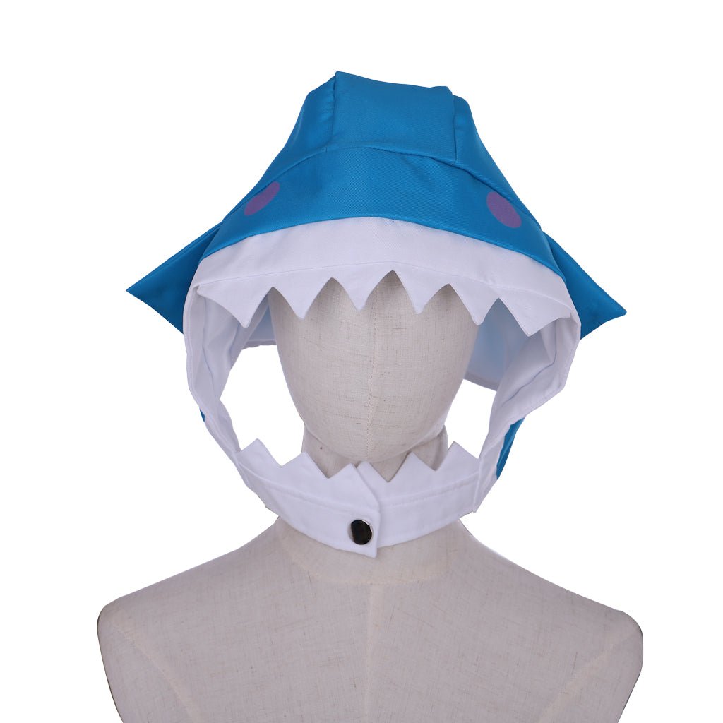 Hololive VTuber Gawr Gura Shark Hoodie Cosplay Costume - Coscosmos