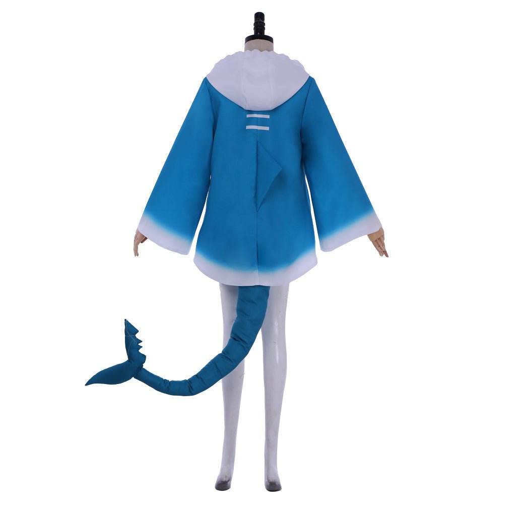 Hololive VTuber Gawr Gura Shark Hoodie Cosplay Costume - Coscosmos