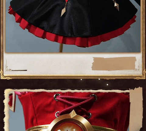 Honor of Kings Angela Night Lolita Original Skin Cosplay Costume Full Set - Coscosmos