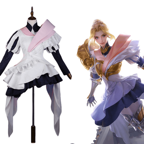Honor of Kings Charlotte Eternal Aurora Cosplay Costume Complete Anime Set - Coscosmos