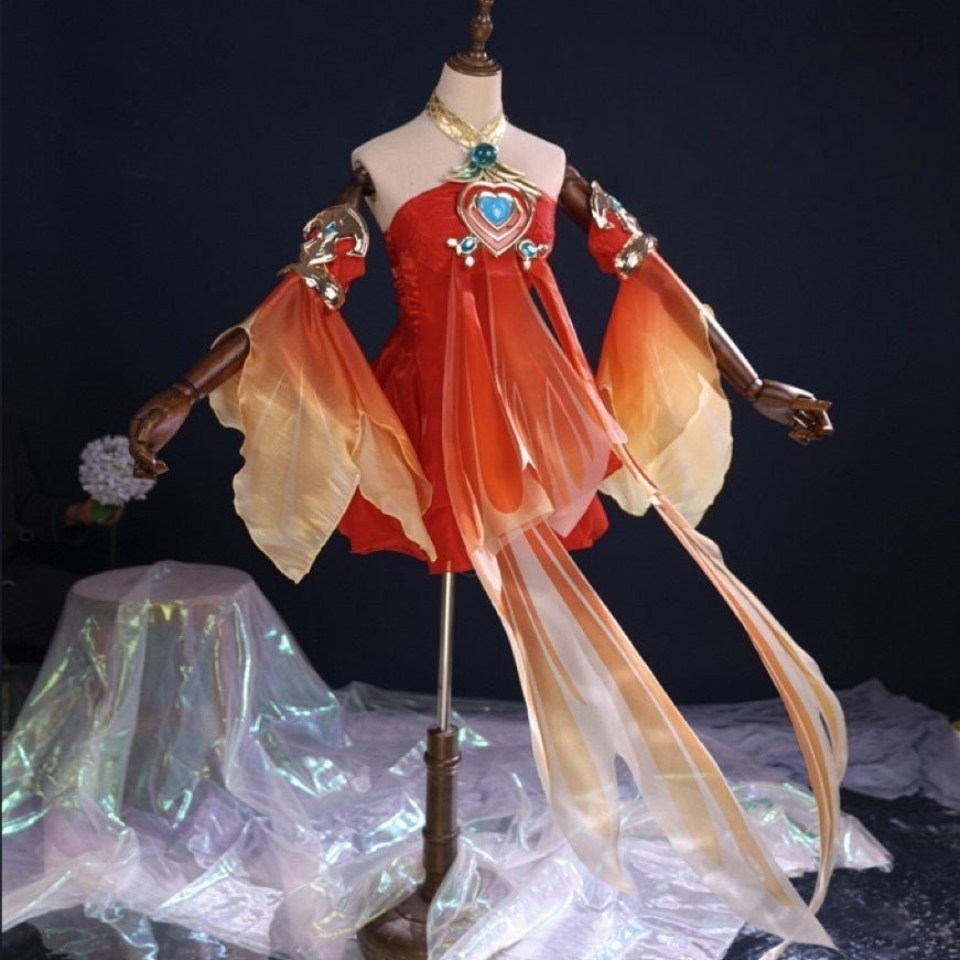 Honor of Kings Da Qiao Cosplay Costume Full Set - Official Calm Seas & Shining Light Cos Outfit - Coscosmos
