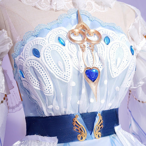 Honor of Kings Da Qiao Cosplay Costume - Lolita Bridal Gown Complete Set - Coscosmos